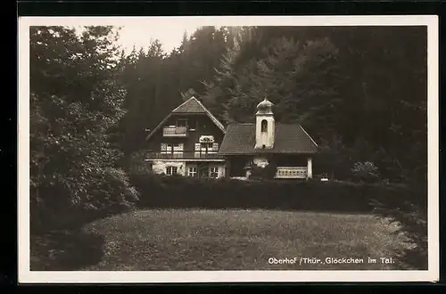 AK Oberhof im Thür. Wald, Talpartie mit Glöckchen