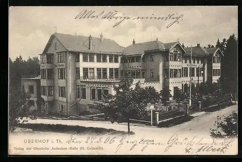 AK Oberhof im Thür. Wald, vor dem Kurhaus