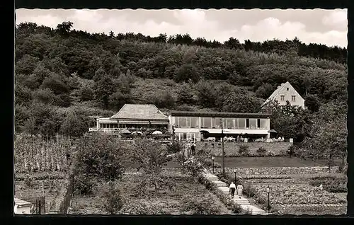 AK Karlshafen a. d. Weser, vor dem Terrassenkaffee Fernblick