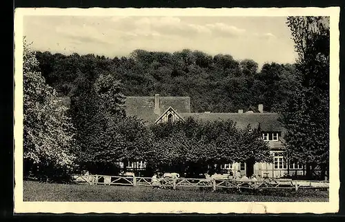 AK Marburg a. L., Blick auf das Ausflugslokal Dammühle