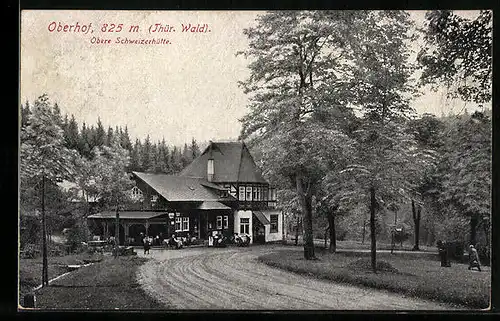 AK Oberhof i. Thür., auf dem Weg zur Oberen Schweizerhütte