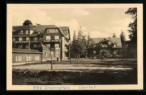 AK Oberhof i. Thür., Liegewiese vor dem VDK Erholungsheim