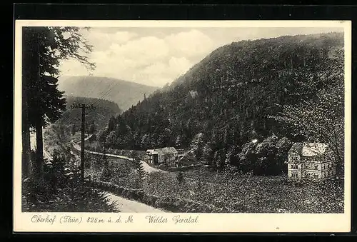 AK Oberhof i. Thür., Villa im Wilden Geratal