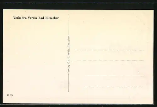 AK Bad Hitzacker, Aussichtsturm Luginsland, Blick vom Johannesplatz