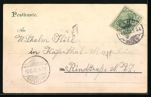 AK Lahr i. B., Generalansicht der Stadt