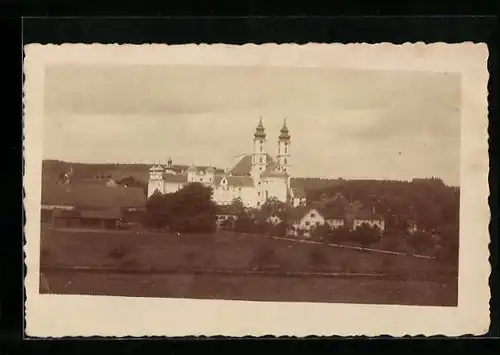 AK Rot an der Rot, Blick auf die Pfarrkirche