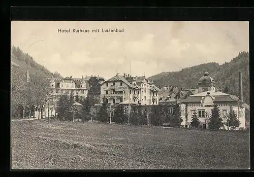 AK Nürnberg, Blick auf das Hotel Kurhaus und das Luisenbad