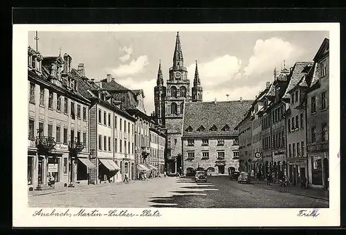 AK Ansbach, auf dem Martin-Luther-Platz
