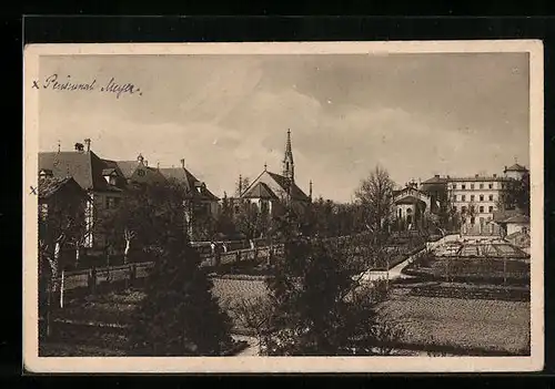 AK Neuendettelsau, Feierabendhaus II, Kirche, Pflegehaus und Mutterhaus