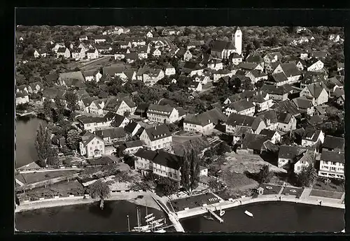 AK Immenstaad am Bodensee, Fliegeraufnahme der Stadt
