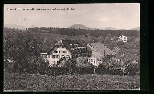 AK Abendsmatt, Blick auf die Stationen Lampenberg und Hölstein