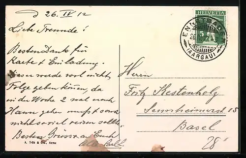 AK Baden, Bad-Hotel Hirschen mit Dependancen