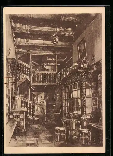 AK Köln, Gasthaus Em Krützche am Frankenturm 3