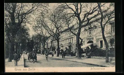 AK Berlin-Tiergarten, Partie in der Bellevuestrasse