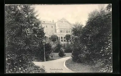 AK Friedrichroda, Blick auf das Hotel Waldhaus
