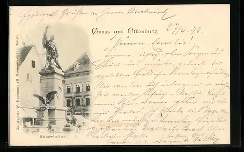 AK Offenburg, Kriegerdenkmal