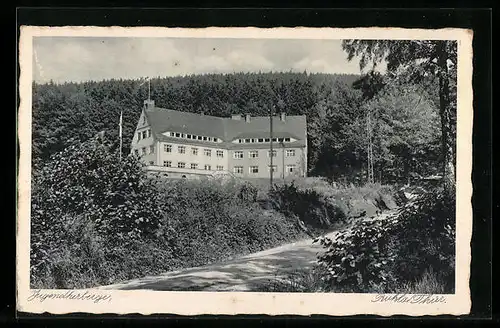 AK Ruhla /Thür., Jugendherberge im Sonnenlicht