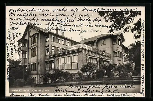 AK Oberhof /Th., Hotel Kurhaus, Gebäudeansicht