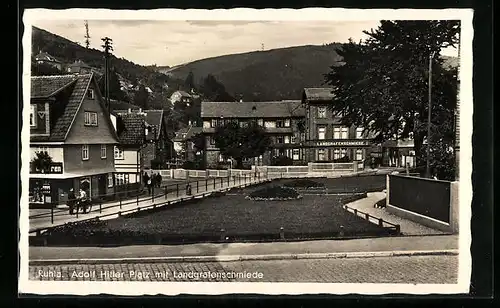 AK Ruhla,  Platz mit Landgrafenschmiede