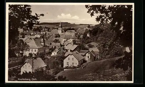AK Kupferberg /Ofr., Teilansicht aus der Vogelschau