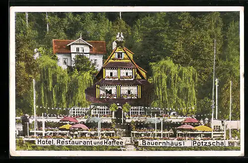 AK Pötzscha /Sächs. Schweiz, Hotel und Restaurant Bauernhäus`l