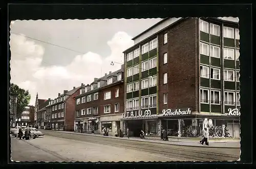 AK Oberhausen-Osterfeld, Gildenstrasse mit Geschäften