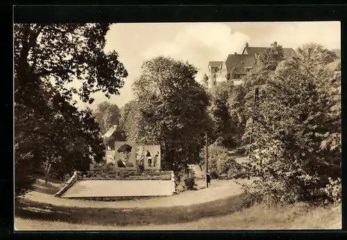 AK Beichlingen /Kr. Sömmerda, Zentrales Pionierzeltlager, Freilichtbühne