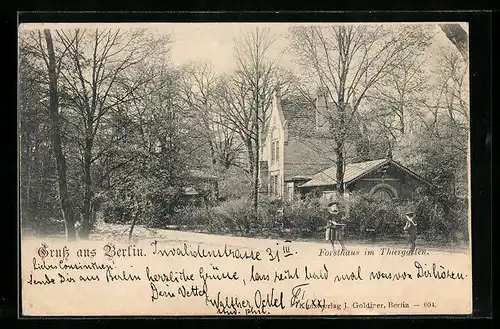 AK Berlin-Tiergarten, Forsthaus im Thiergarten