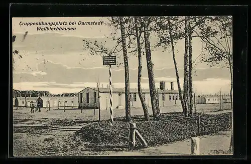 AK Darmstadt, Übungsplatz, Wellblechhausen