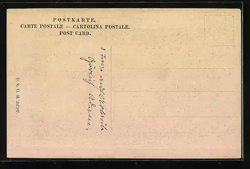 Passepartout-AK Eppstein i. T., Strassenpartie mit Turm