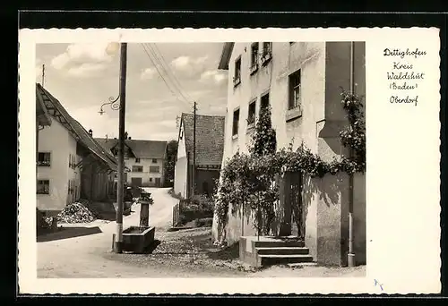 AK Dettighofen /Kr. Waldshut, Oberdorf, Strassenpartie