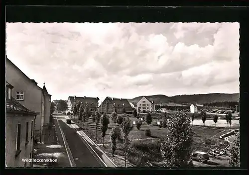 AK Wildflecken /Rhön, Strassenpartie in der Siedlung