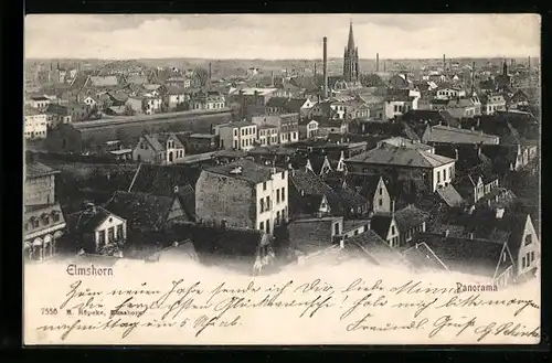 AK Elmshorn, Panorama aus der Vogelschau