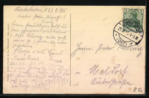 AK Bordesholm, Alte Linde, Strassenpartie