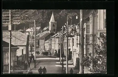 AK Hammerfest, Flyvebillede, Strassenpartie