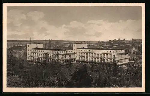 AK Freiberg i. Sa., Stadt- & Bezirkskrankenhaus aus der Vogelschau