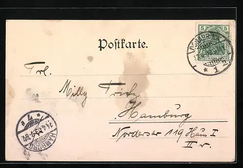 AK Osnabrück, Partie am Herrnteichswall