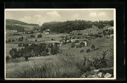 AK Daxstein (bayer. Wald), Totalansicht von einem Berg aus gesehen