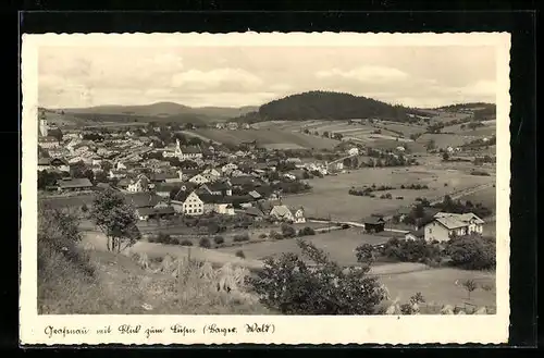 AK Grafenau, Totalansicht mit Blick zum Lusen