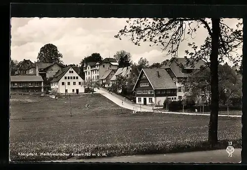 AK Königsfeld, Blick auf die Wohnhäuser im Ort