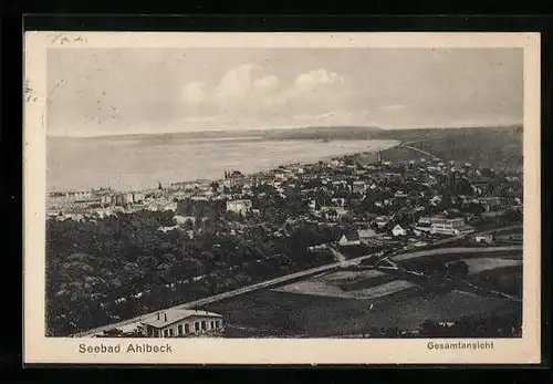 AK Seebad Ahlbeck, Gesamtansicht der Stadt an der Ostsee