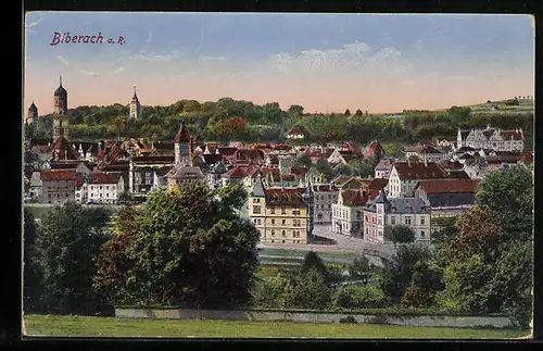 AK Biberach a. R. Generalansicht der Stadt