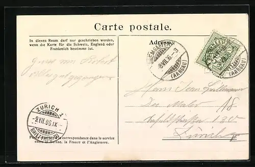 AK Bremgarten, Westfront mit Reuss