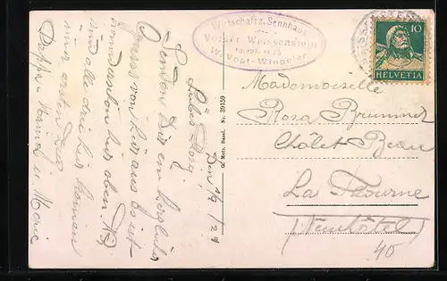 AK Weissenstein, Wirtschaft zum Sennhaus, Panorama