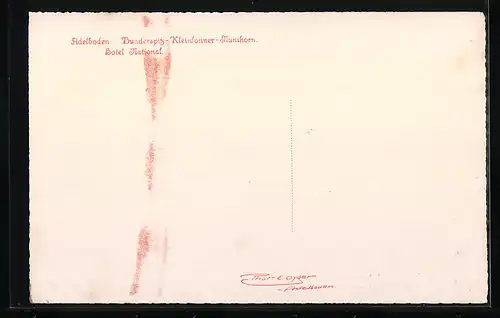 AK Adelboden, Hotel National