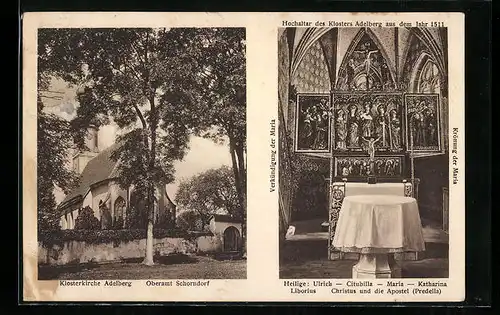 AK Adelberg, Klosterkirche, Hochaltar des Klosters Adelberg aus dem Jahr 1511