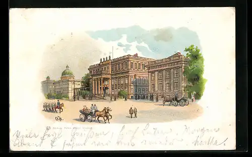 Lithographie Berlin, Palais Kaiser Friedrich