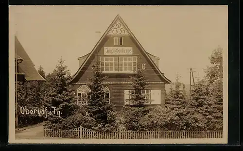 AK Oberhof, Blick zur Jugendherberge