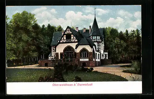 AK Darmstadt, Gasthaus Oberwaldhaus