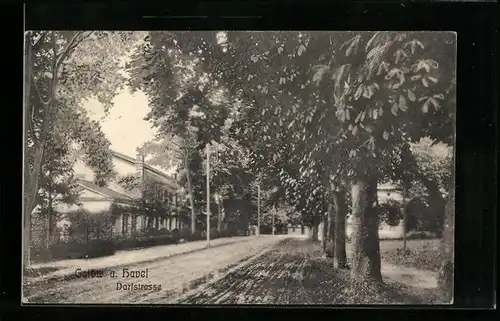 AK Gatow /Havel, Partie in der Dorfstrasse